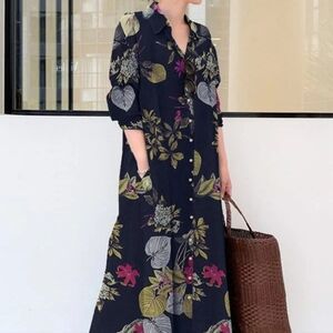 Maxi floral boho dress